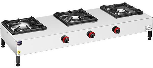 3'lü Setüstü Doğalgazlı Lokanta Ocağı