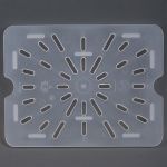 Yarı Saydam Polipropilen Yarım Boy Dip Süzgeç GN 1/2 26,5x32,5 cm