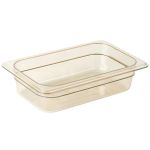 Yüksek Isı Polikarbon Çeyrek Boy H-Küvet GN 1/4 16,2x26,5 cm