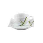 Porselen Bambu Çay Nescafe Fincan Takımı