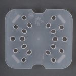 Yarı Saydam Polipropilen Bir Bölü Altı Boy Dip Süzgeç GN 1/6 16,2x17,6 cm