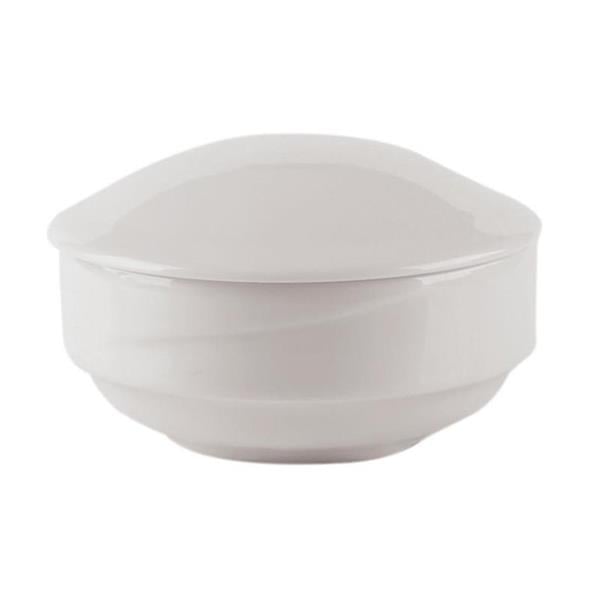 Porselen Fourline Beyaz Kapaklı Şekerlik