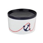 Porselen Marine Saklama Kabı Kapaklı