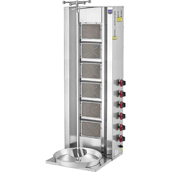 6 Radyanlı Gazlı (CE) Döner Ocağı D12