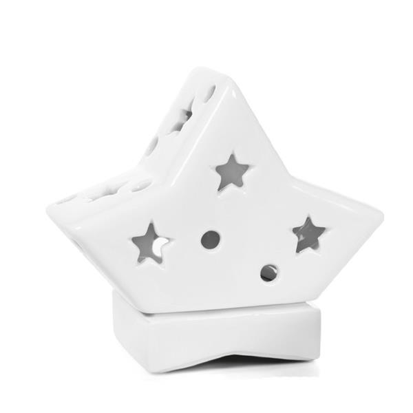 Porselen Espresso Yıldız Mumluk