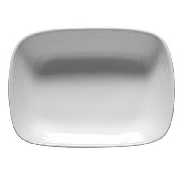 Porselen Dünya Kare Kayık Tabak