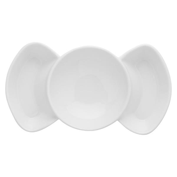 Porselen Sidney Bölmeli Kase 11,5x21,5 cm