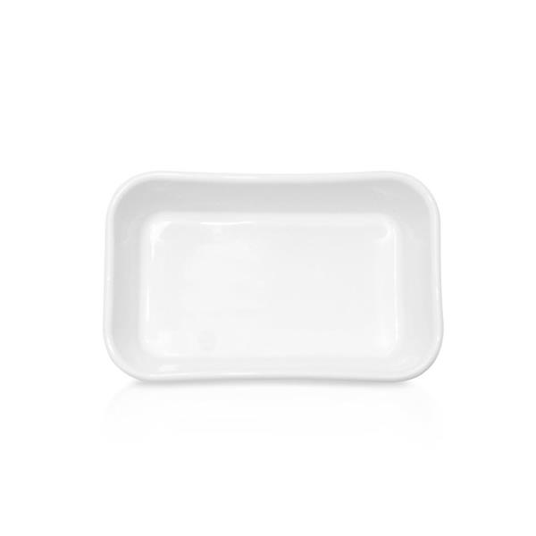 Porselen Kahvaltı Kare Kayık Tabak