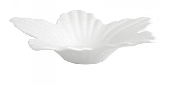 Porselen Zen Yaprak Kase Dekorsuz 20 cm