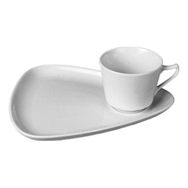 Porselen Espresso Kayık Tabak