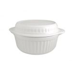 Porselen Fırın / Porfire Kapaklı Kulplu Kase