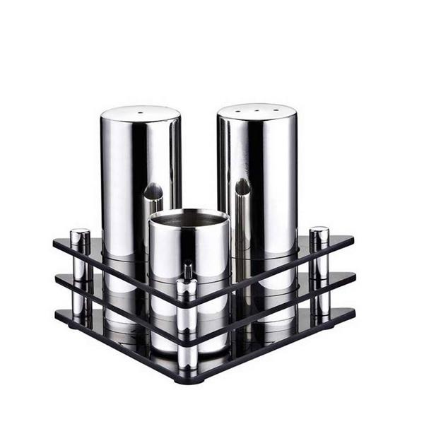 3'lü Üçgen Tuzluk Takımı ( Mat )