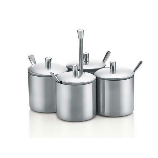 Paslanmaz 4'lü Baharatlık Takımı