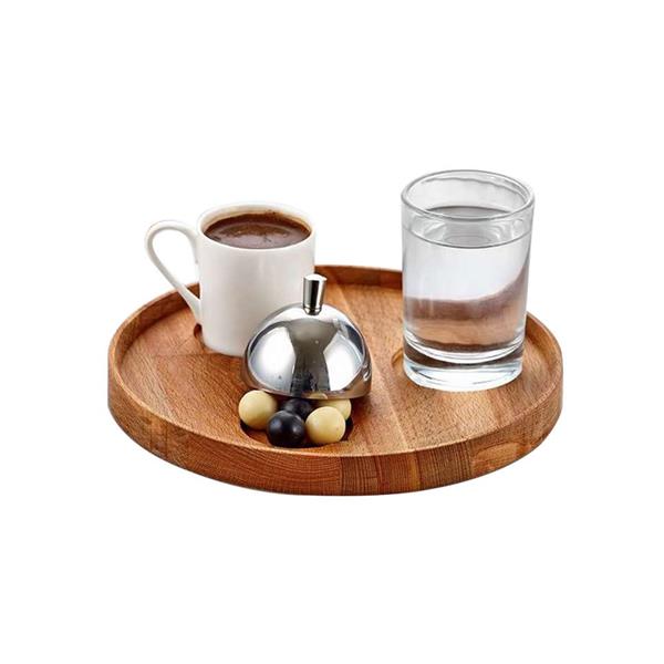 Ahşap Yuvarlak Türk Kahve Seti