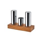 Ahşap Standlı 3'lü Tuzluk Takımı