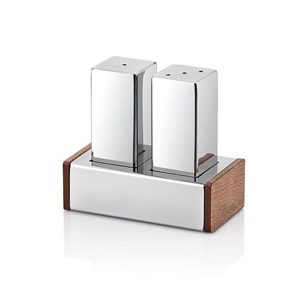 İkili Kare Tuzluk Takımı Parlak