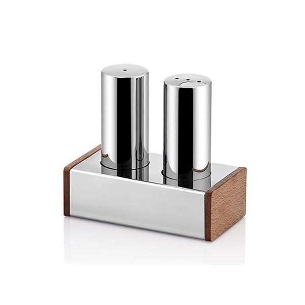 İkili Yuvarlak İnce Tuzluk Takımı Parlak