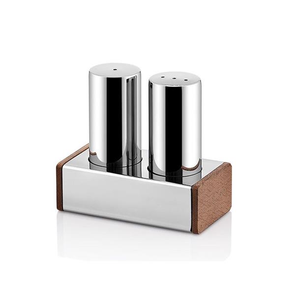 İkili Yuvarlak Kalın Tuzluk Takımı Parlak