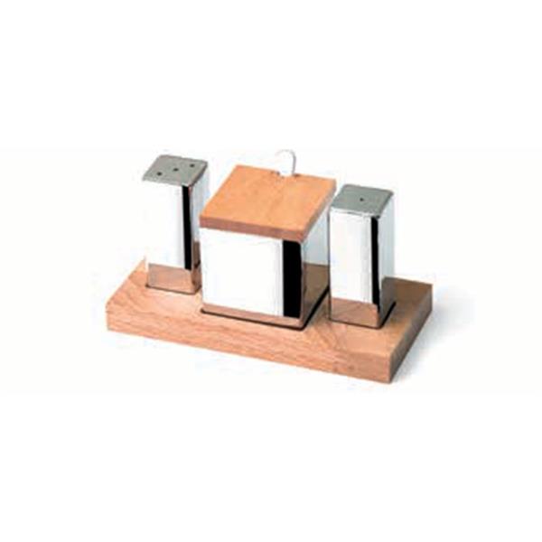 3'lü Kare Tuzluk Baharatlık Takımı