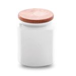 Porselen Enternasyonel Ahşap Kapaklı Kavanoz 15 cm