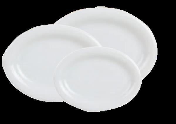 Porselen Dove Beyaz Kayık Tabak 20Cm  