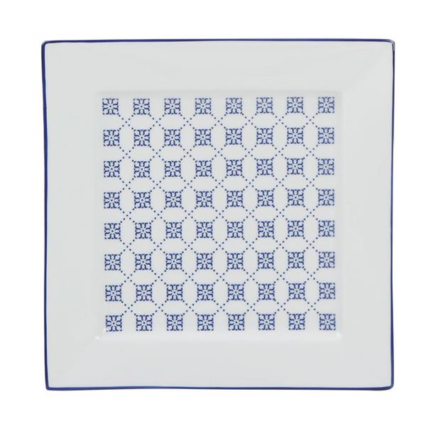 Porselen Blue Passion Düz Tabak