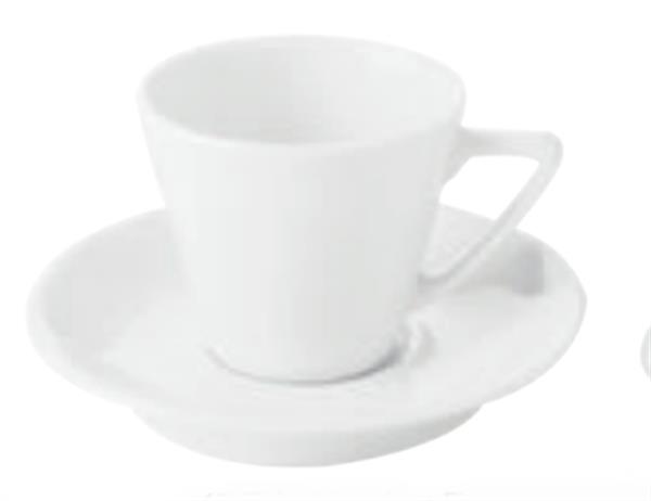 Porselen Beyaz Tabaklı Kahve Fincanı 90C
