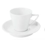 Porselen Beyaz Tabaklı Kahve Fincanı 90C