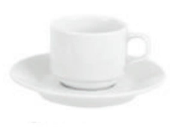 Porselen Soley Beyaz Tabaklı Kahve Finca