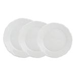 Porselen Maria Beyaz Düz Tabak 19Cm   