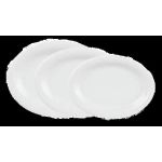 Porselen Lara Beyaz Kayık Tabak 17Cm  