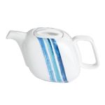 Porselen Deep Blue Desen2 Kapaklı Demlik