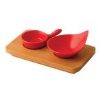 İkili Sos Kabı Ahşap Servisi