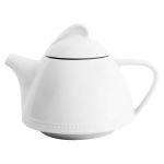 Porselen Collet Beyaz Kapaklı Demlik Tak