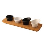 Dörtlü Sos Kabı Ahşap Servisi