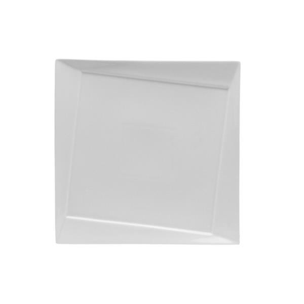 Porselen Twist Beyaz Düz Tabak 29Cm   