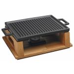 Ahşap Standlı Döküm Demir Dikdörtgen Hot Plate