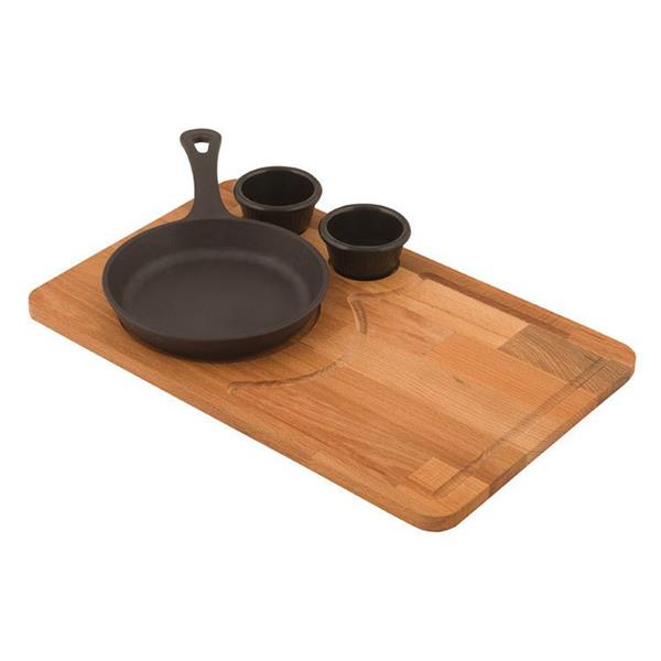 Ahşap Altlıklı Yuvarlak Saplı Tava