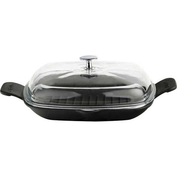 Cam Kapaklı Döküm Demir Izgara Tava