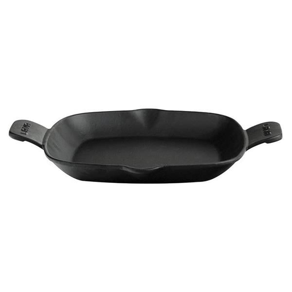 Düz Zeminli Metal Kulplu Döküm Demir Tava