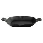 Düz Zeminli Metal Kulplu Döküm Demir Tava