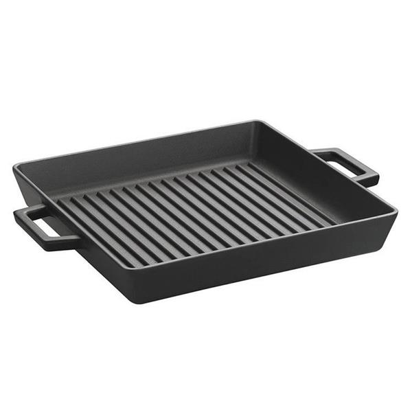 Metal Kulplu Döküm Demir Izgara Tava