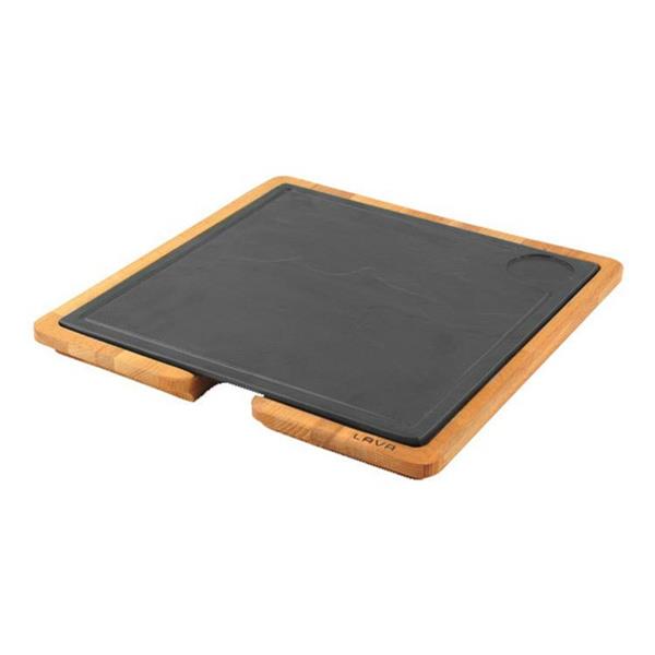 Ahşap Saplı Servis Tahtası, Hot Plate Döküm Demir Plakalı