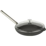 Cam Kapaklı Paslanmaz Saplı Kızartma Tavası