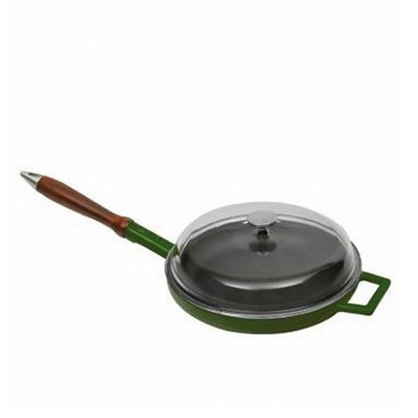 Cam Kapaklı Döküm Demir Kızartma Tavası