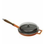 Cam Kapaklı Döküm Demir Kızartma Tavası