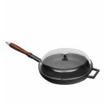 Cam Kapaklı Döküm Demir Kızartma Tavası