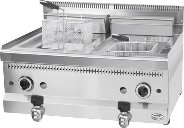 Elektrikli Musluklu Fritöz İkili