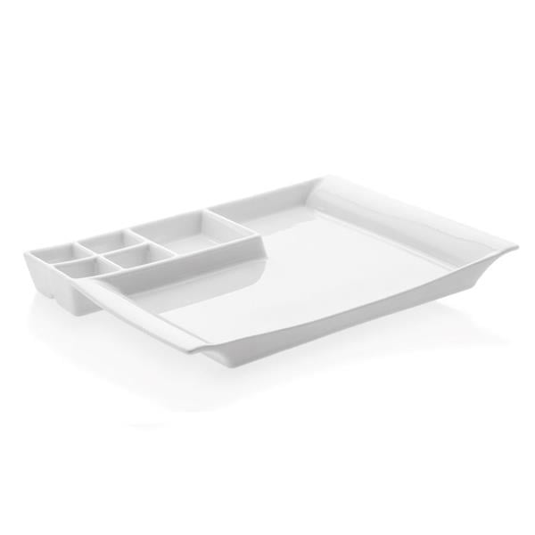 Porselen Steakhouse Bölmeli Servis Tabağı