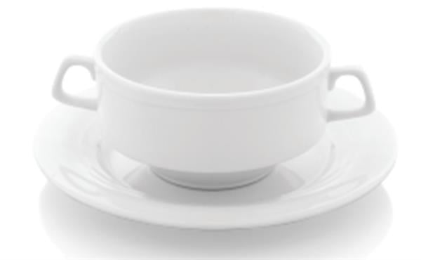 Porselen Moskova Konsome Kase ve Tabağı